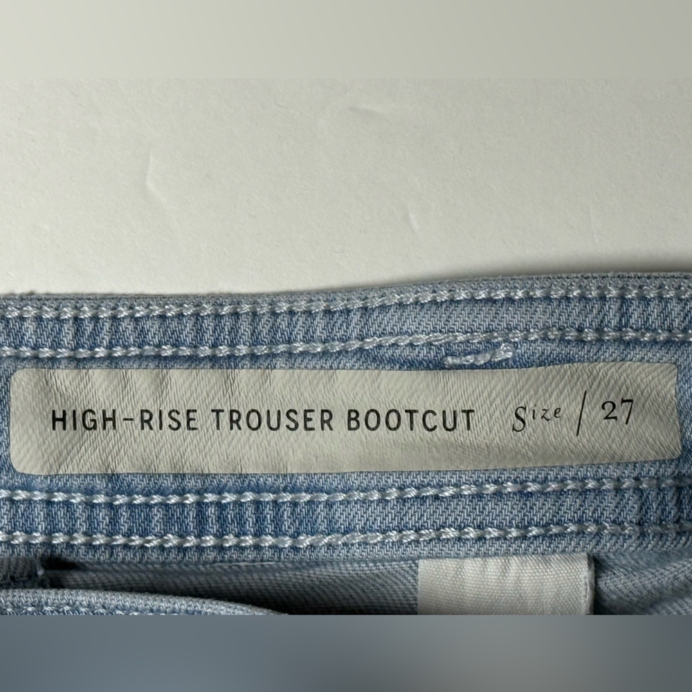 Pilcro Anthropology High Rise Trouser Bootcut Jeans light wash Size 27 - Picture 3 of 10